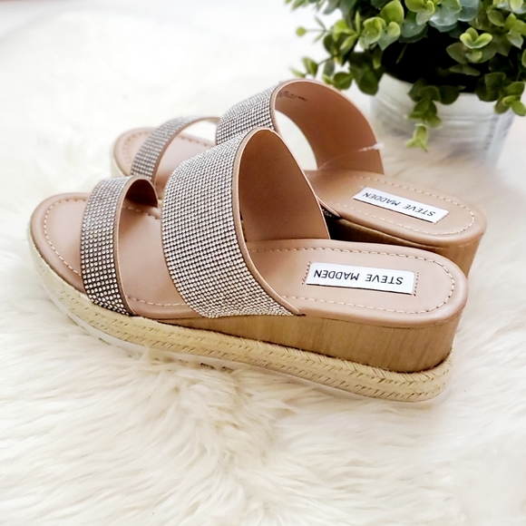 Steve Madden Mistee Rhinestone Sandals - Picture 3 of 11